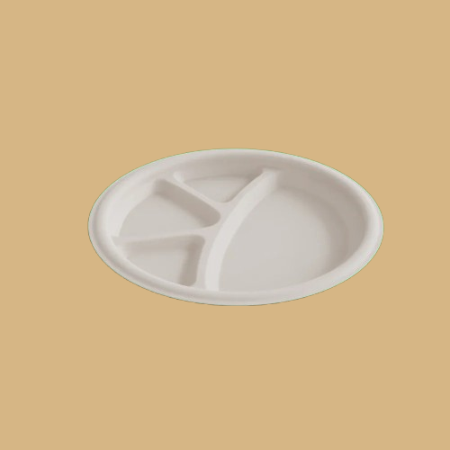 4 Compartments Round Plate-2