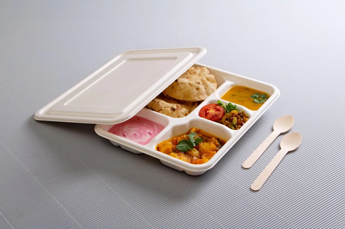 5 Compartments Meal Tray-4